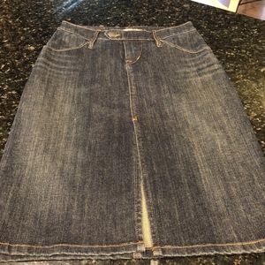 Sergio Valente Dark Denim Pencil Skirt Med.